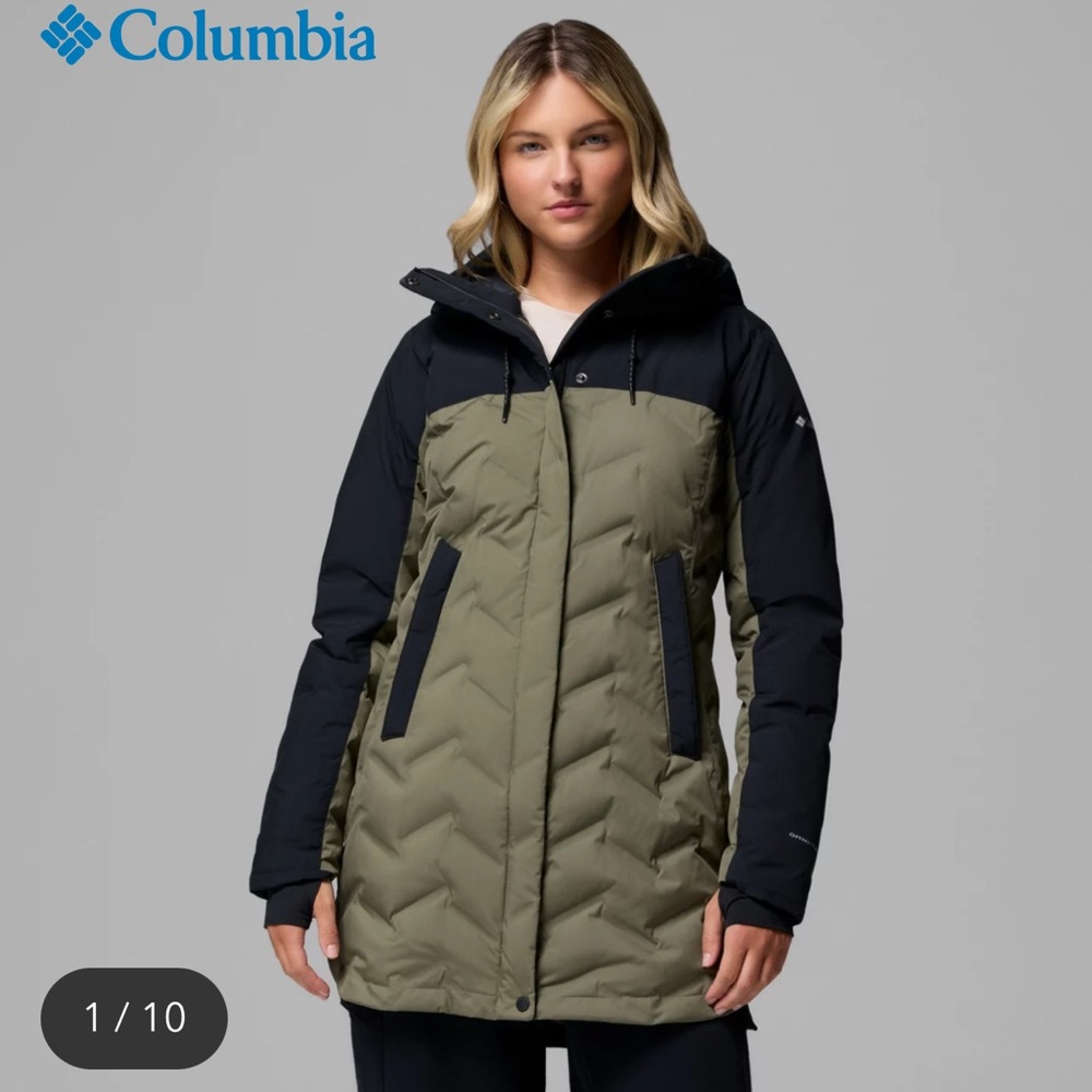 Columbia Olive Green and Black Ski Jacket